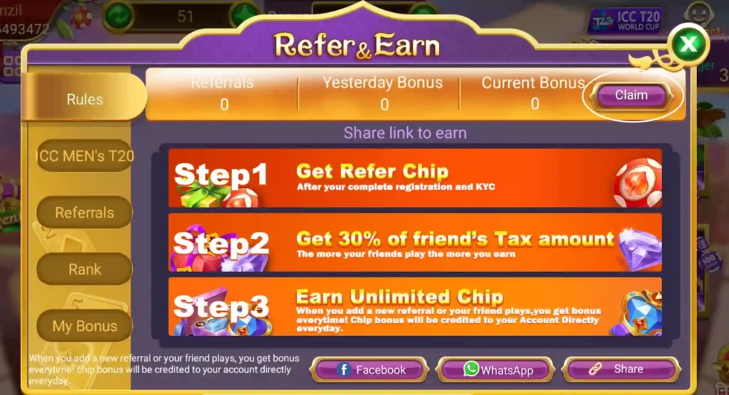 Teen Patti One APK Refer Earn