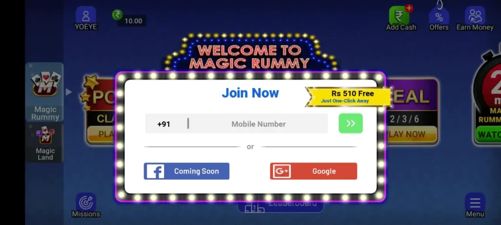 Magic Rummy APK Join Account