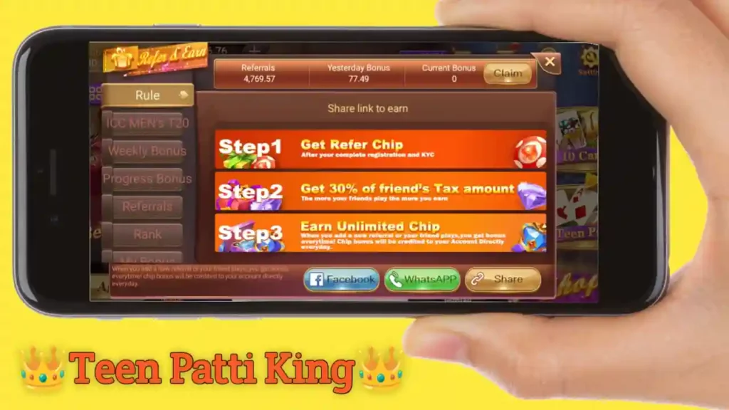 Refer & Earn Program - Teen Patti King APK