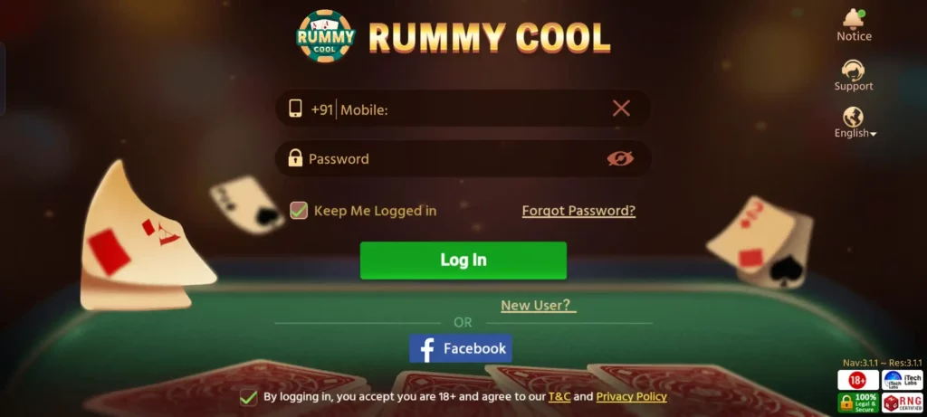 Rummy Cool APK Create Account