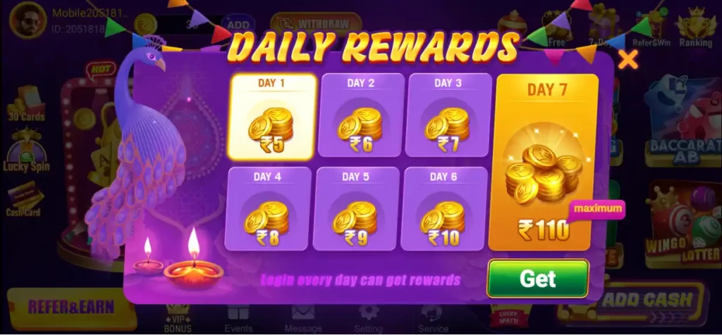 rummy-paisa-daily-bonus